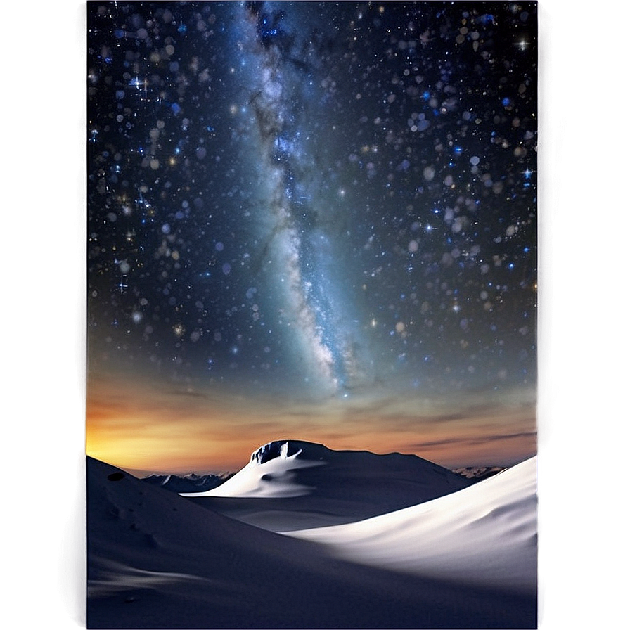 North Pole Starry Night Sky Png 06122024