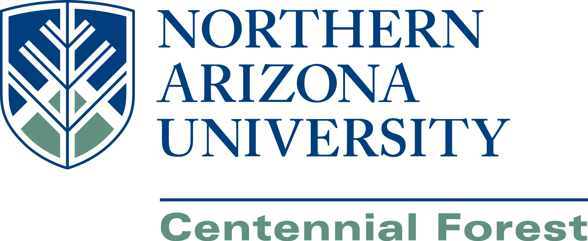 Northern Arizona University Centennial Forest Logo