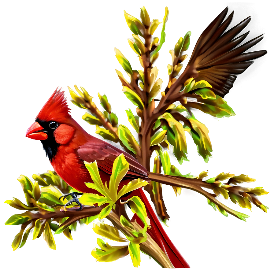 Northern Cardinal Male Png Gnw