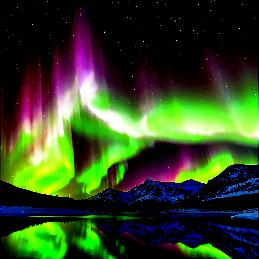 Northern Lights Aurora Display Png Lef52