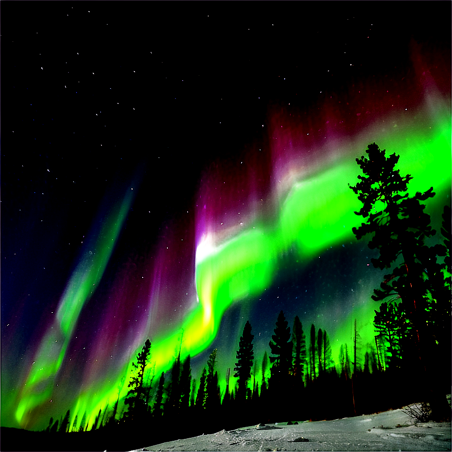 Northern Lights Spectacle Photo Png Hia41