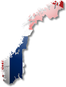 Norway Map Flag Graphic