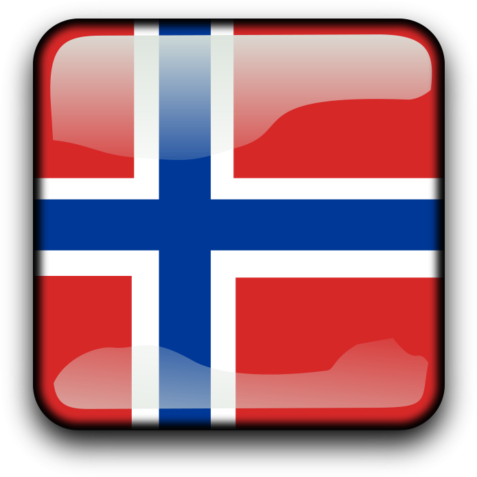 Norwegian Flag Button Icon