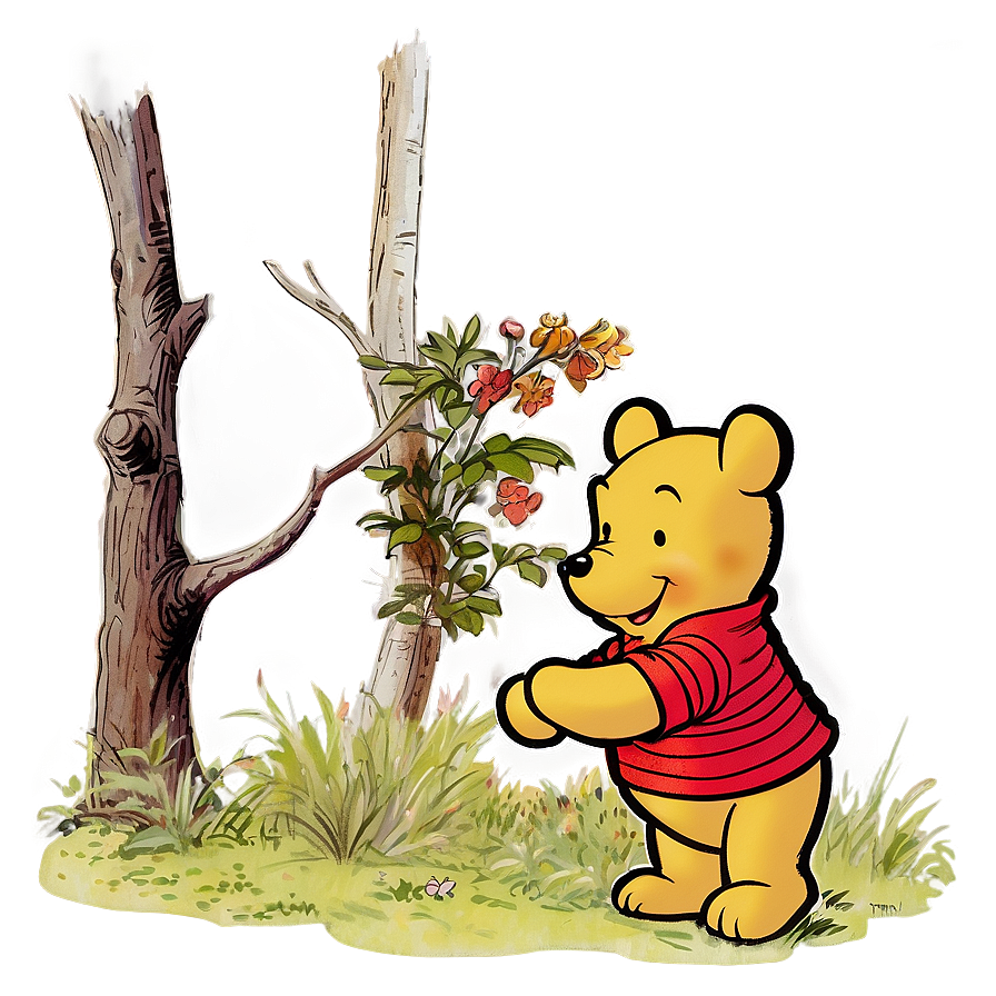 Nostalgic Classic Pooh Scene Png 69