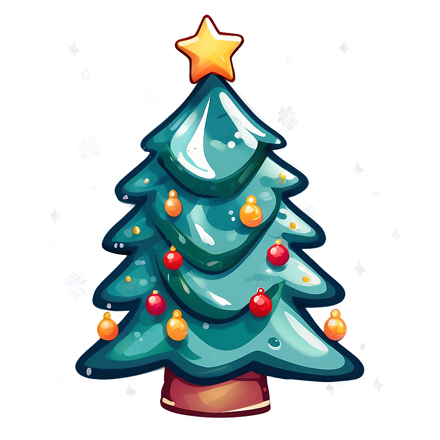 Nostalgic Cute Christmas Tree Png 65