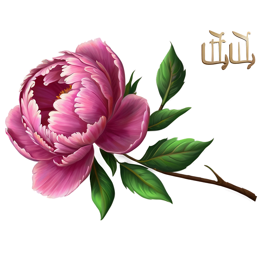 Nostalgic Peony Art Png 06252024