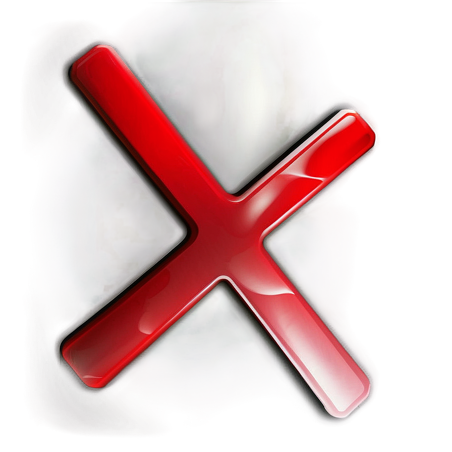 Not Allowed Red X Sign Png Nhd