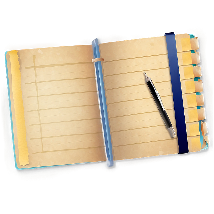 Note Paper With Bookmark Png 39