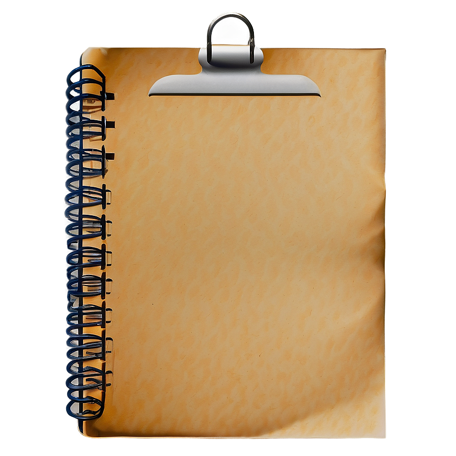 Note Paper With Clip Png Rxs75