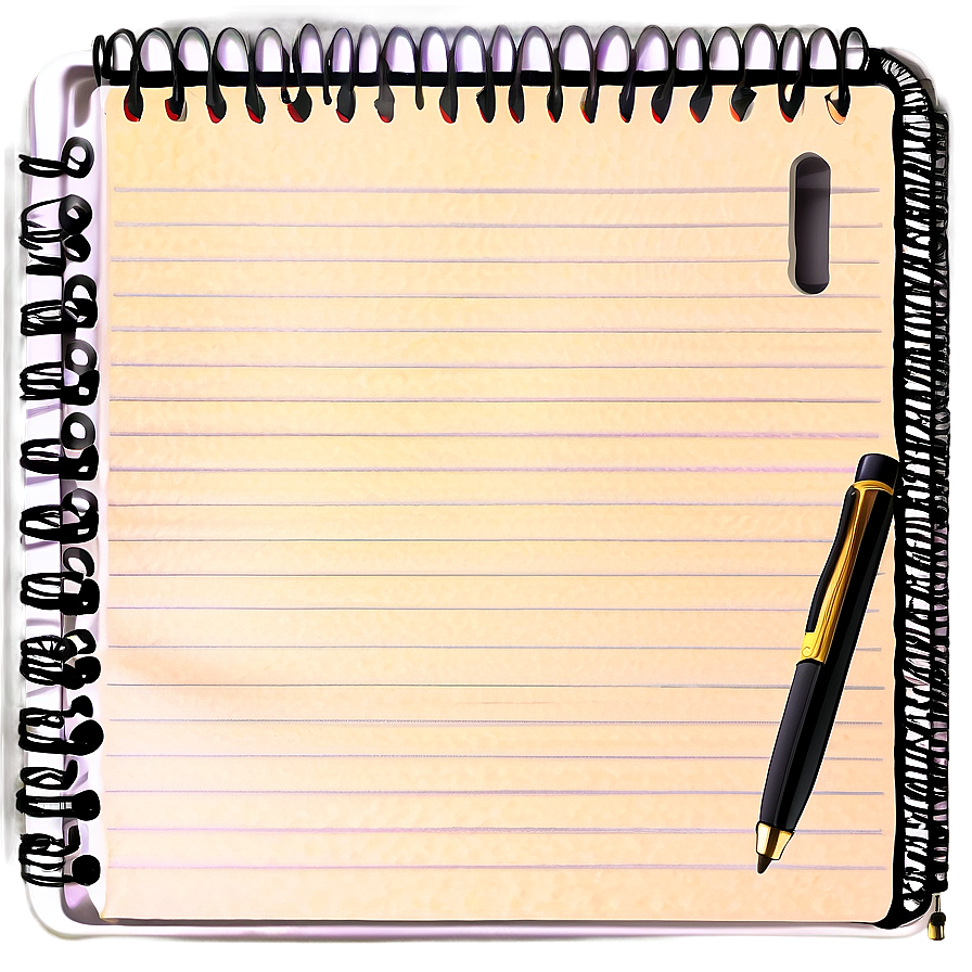 Notebook Paper With Clip Png 56