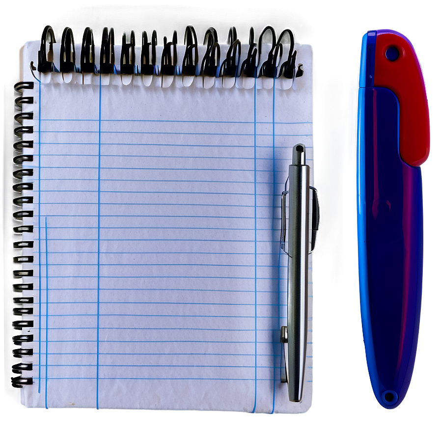 Notebook Paper With Clip Png Wqt21