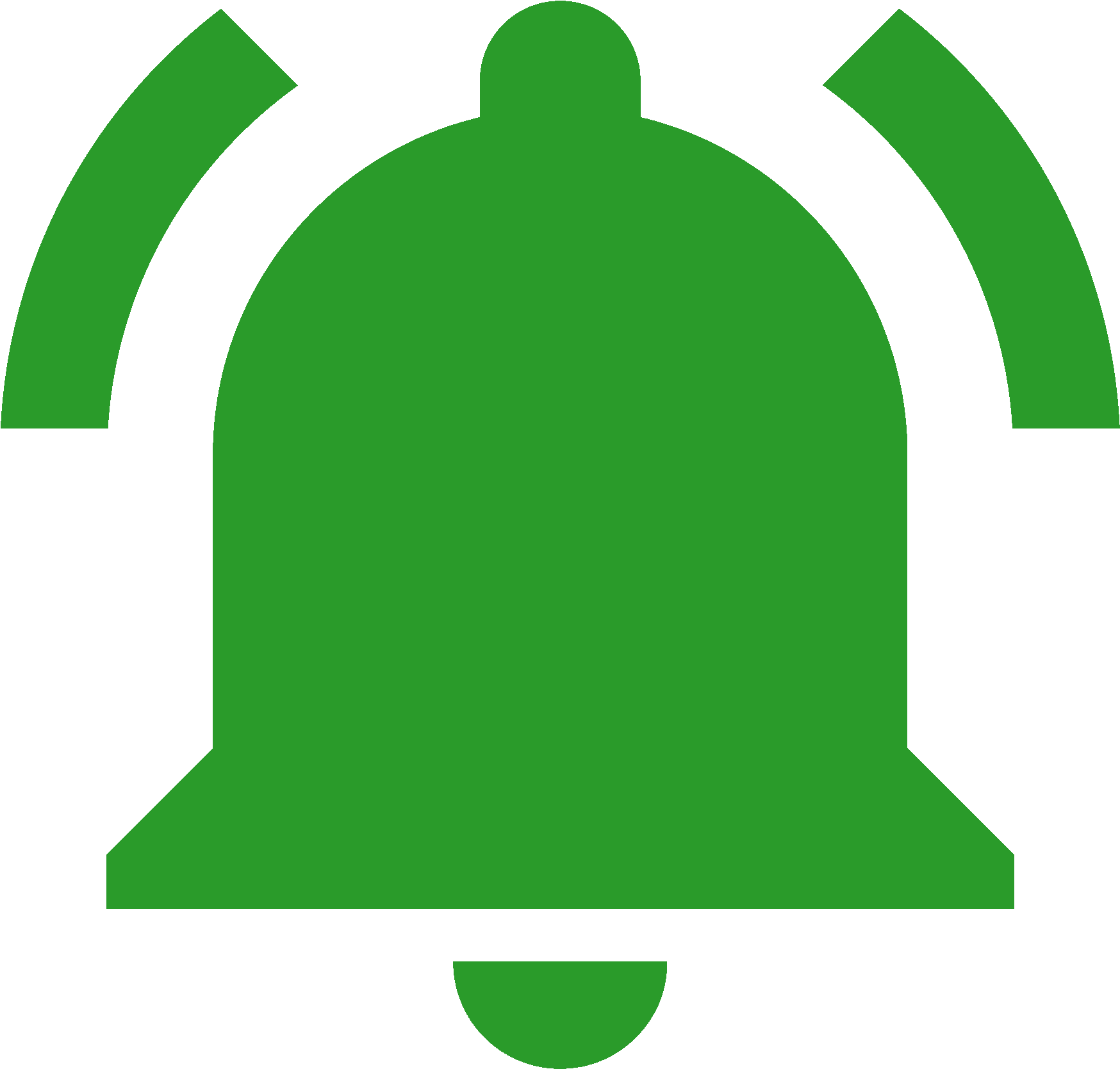 Notification Bell Icon Green