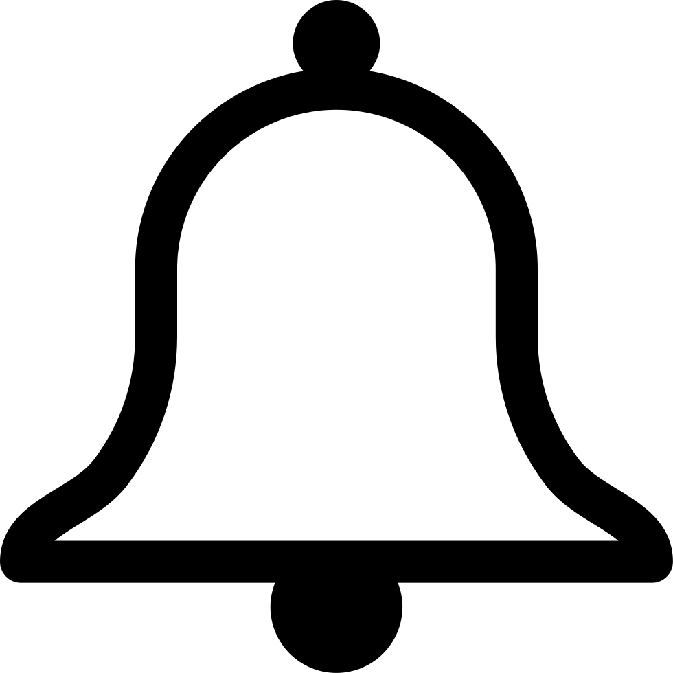 Notification Bell Icon Silhouette