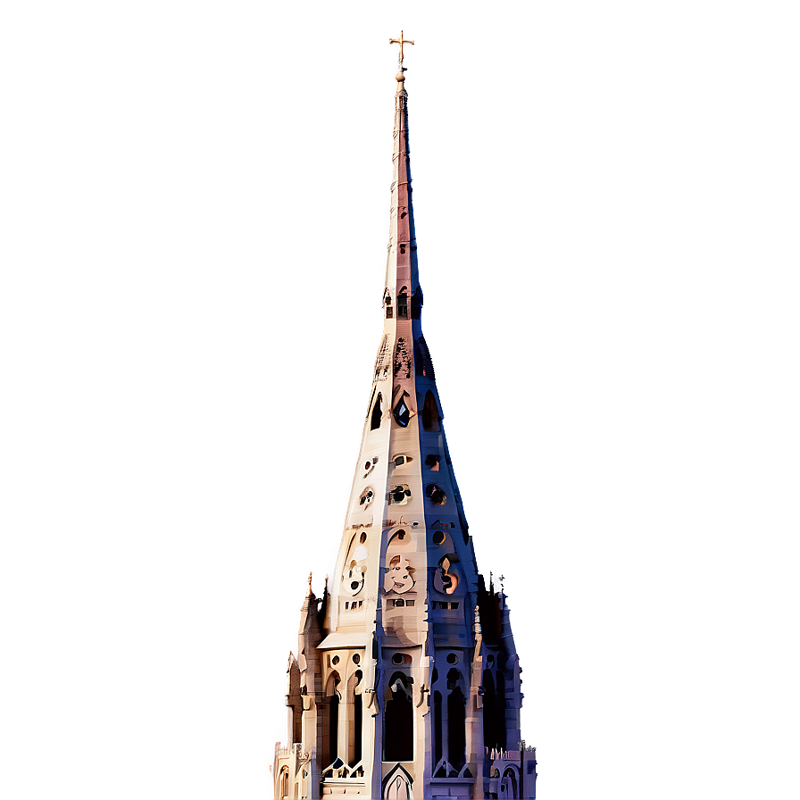 Notre Dame Detailed Spire Png Knv