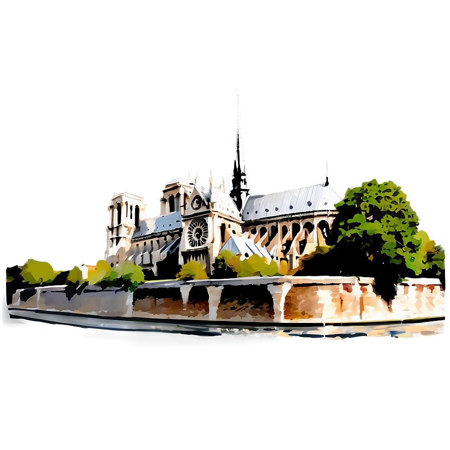 Notre Dame Skyline Png 43