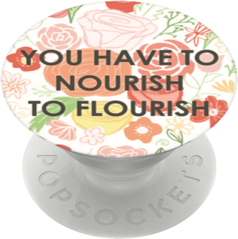 Nourishto Flourish Pop Socket Design