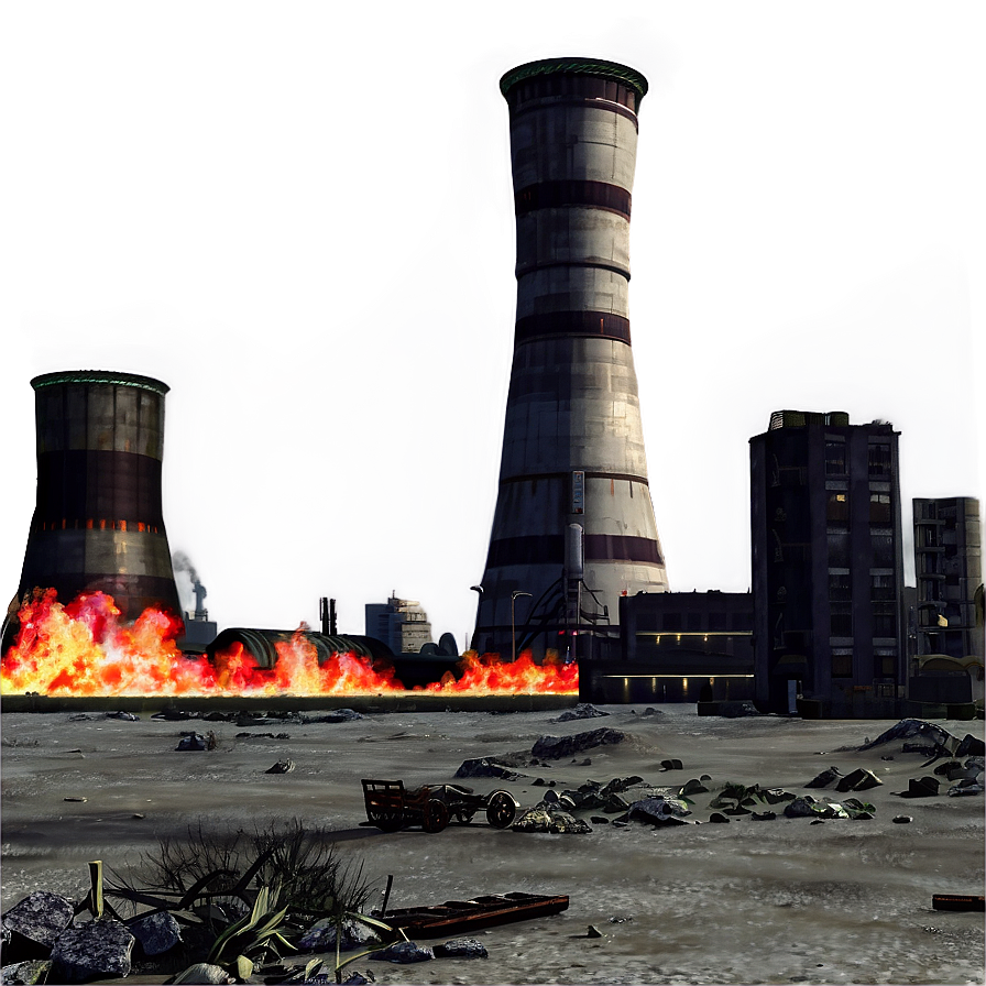 Nuclear Fallout City Png 06262024