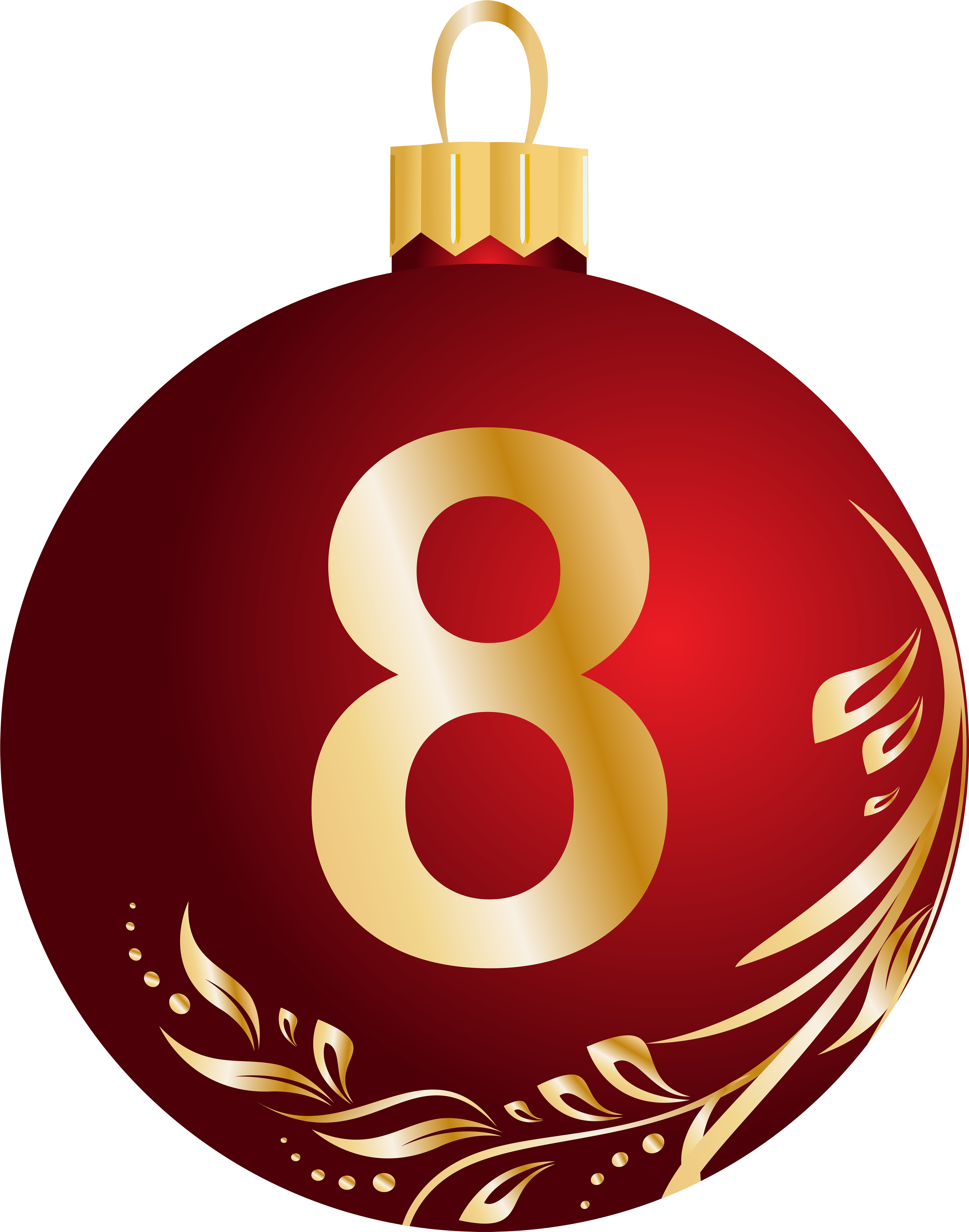 Number8 Christmas Ornament