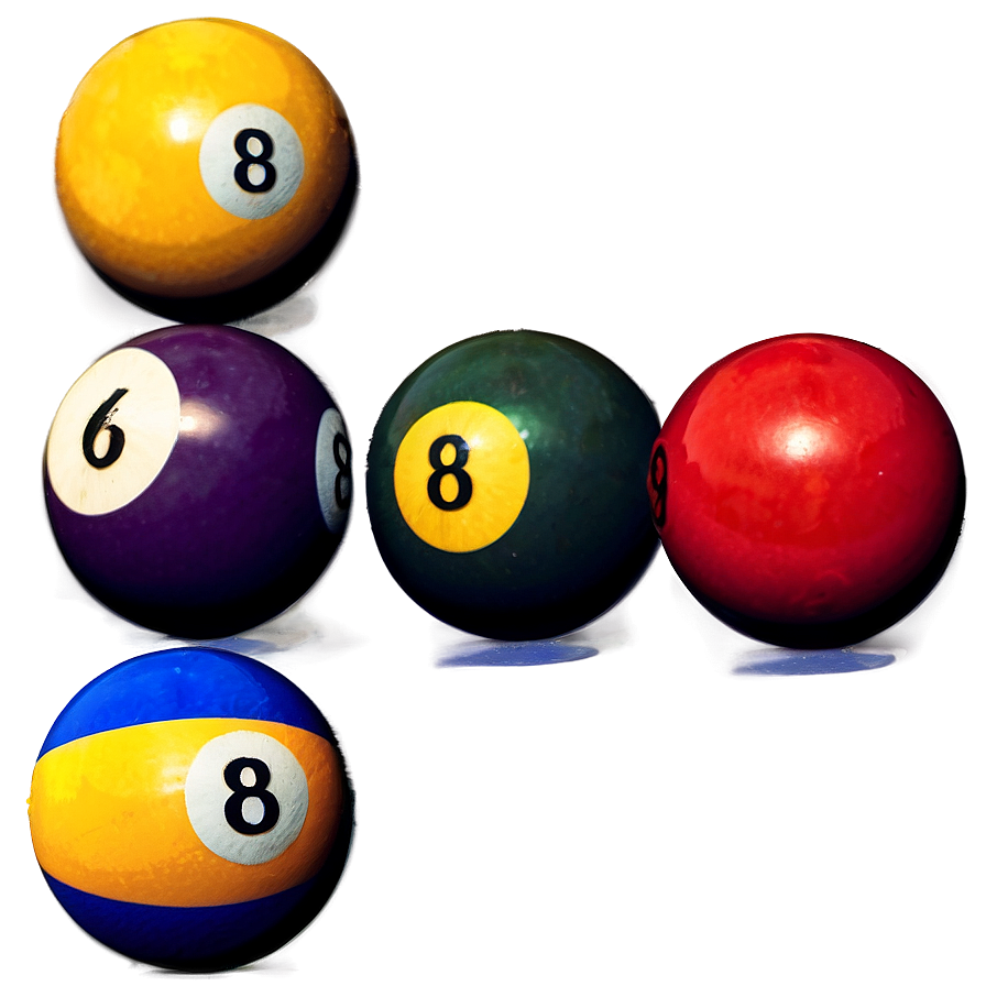 Numbered Pool Ball Collection Png 06212024