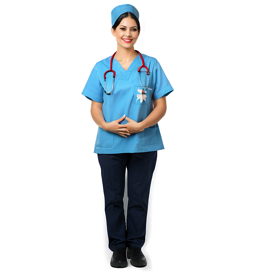 Nurse With Ambulance Png 05242024