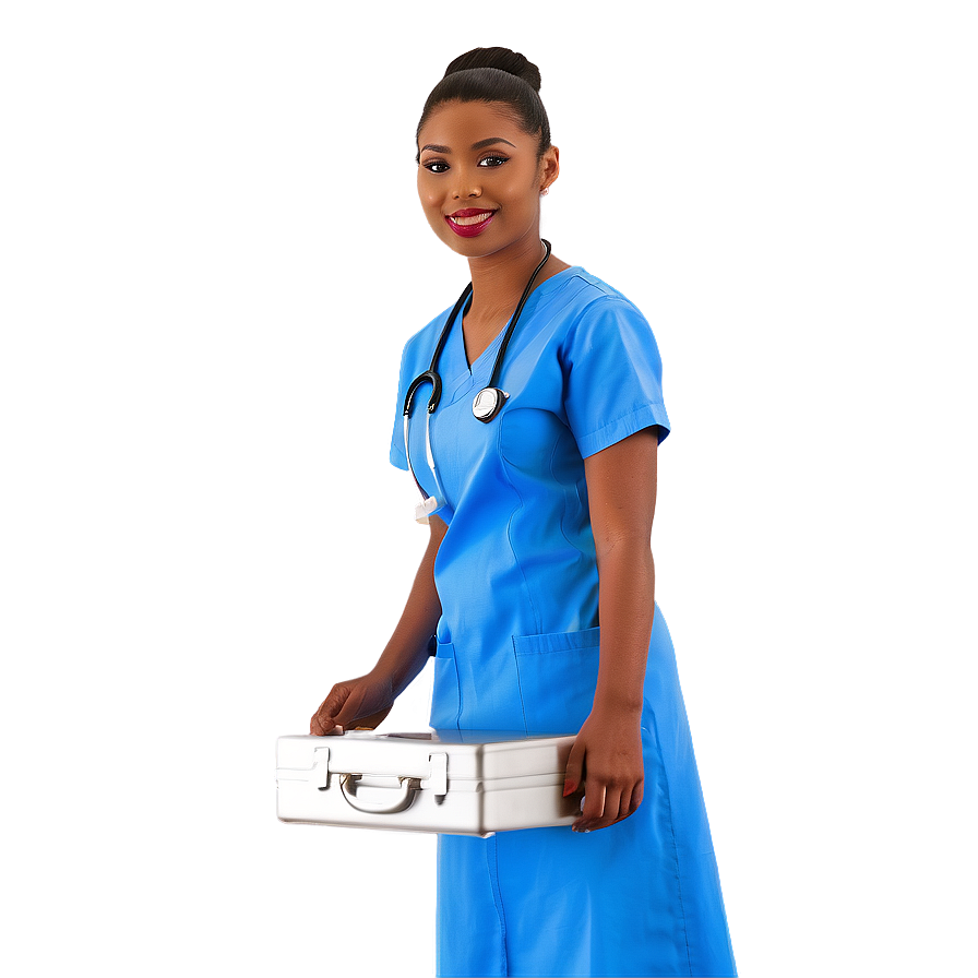 Nurse With First Aid Kit Png Yyc