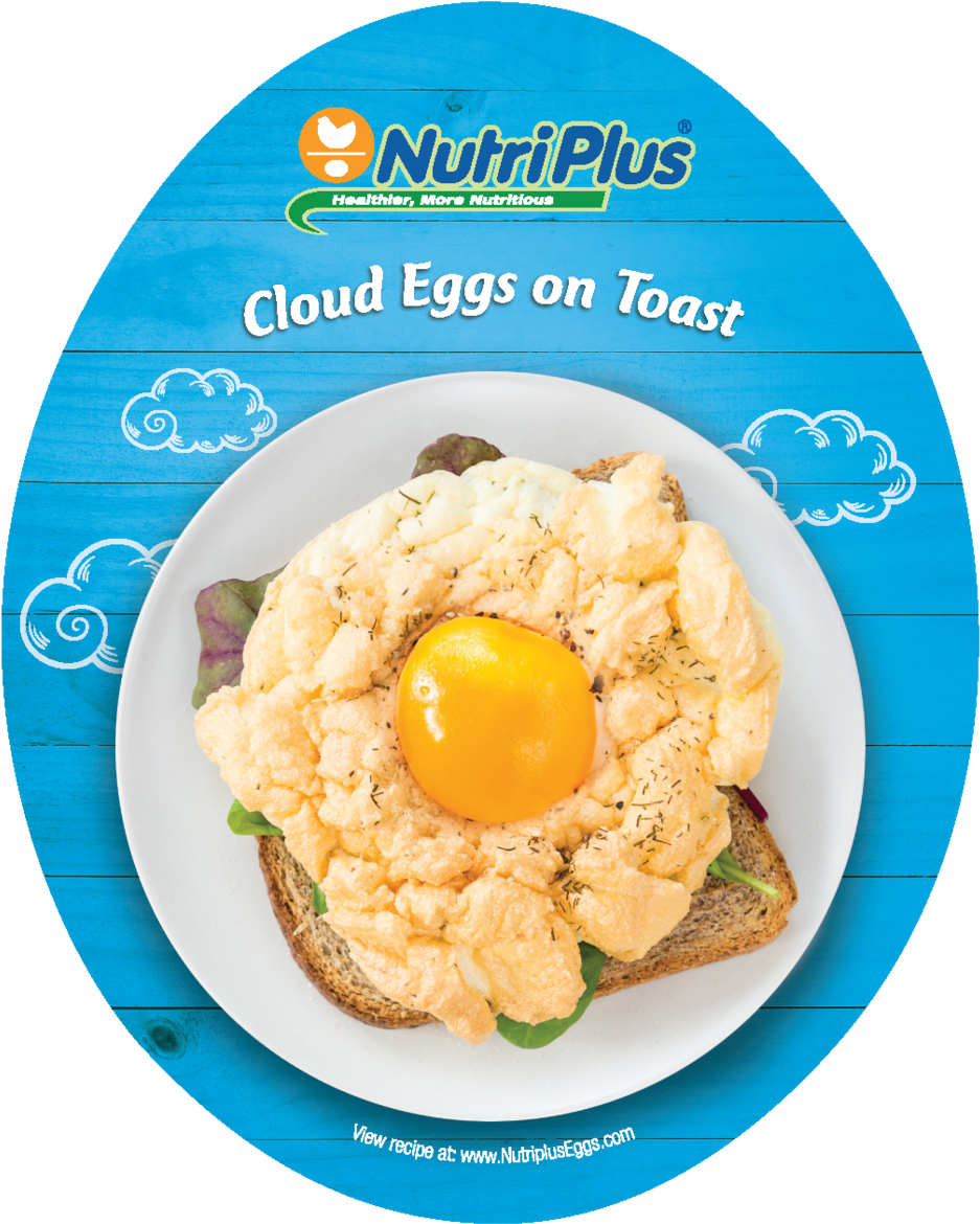 Nutri Plus Cloud Eggson Toast Recipe