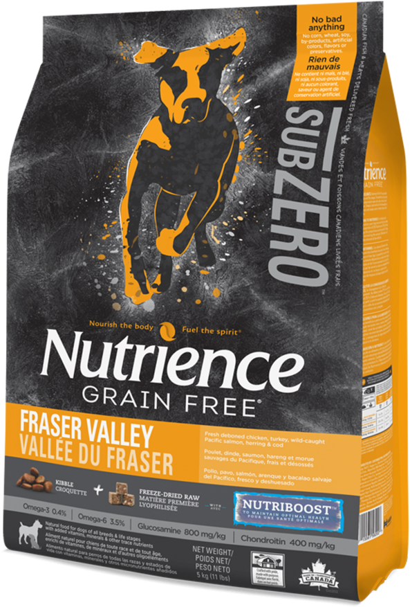 Nutrience Sub Zero Grain Free Dog Food Package