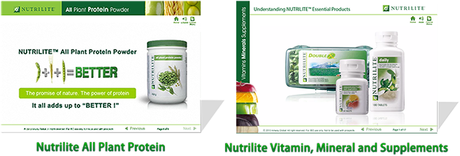 Nutrilite Health Supplements Banners