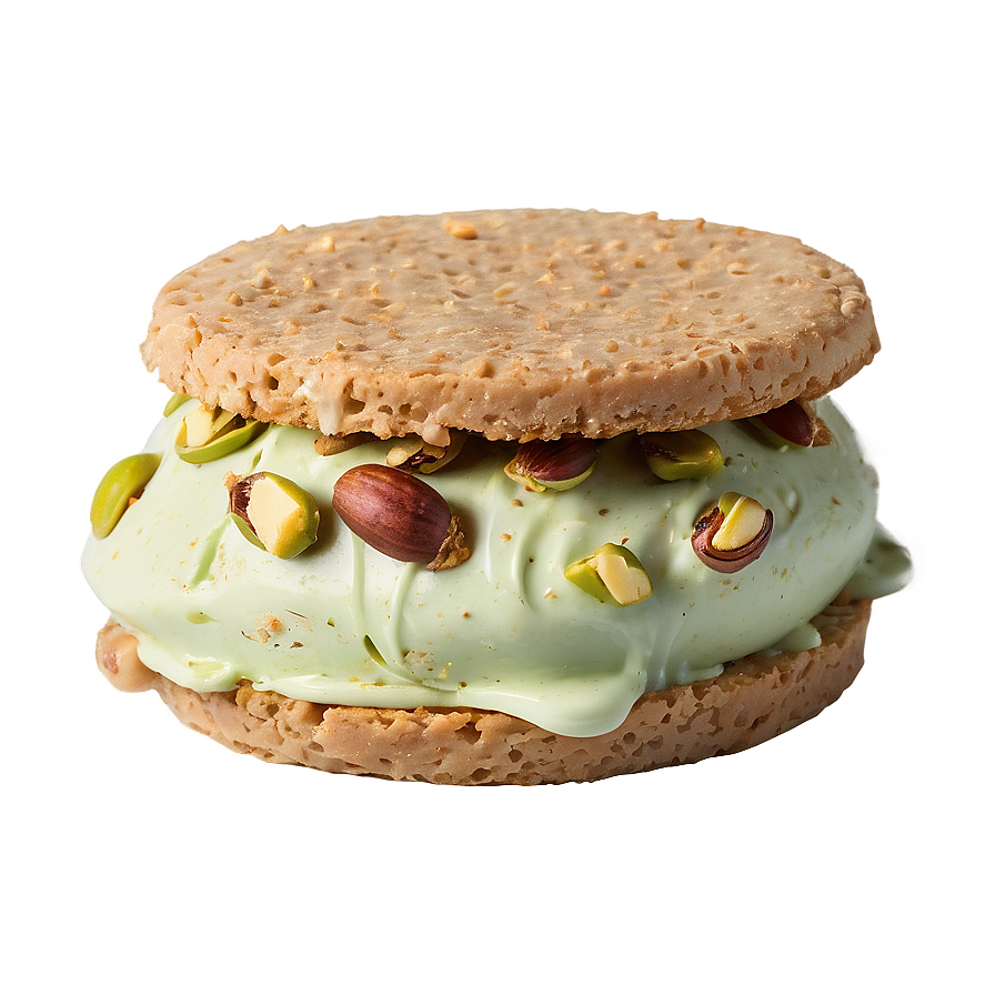 Nutty Pistachio Ice Cream Sandwich Png Dmu26