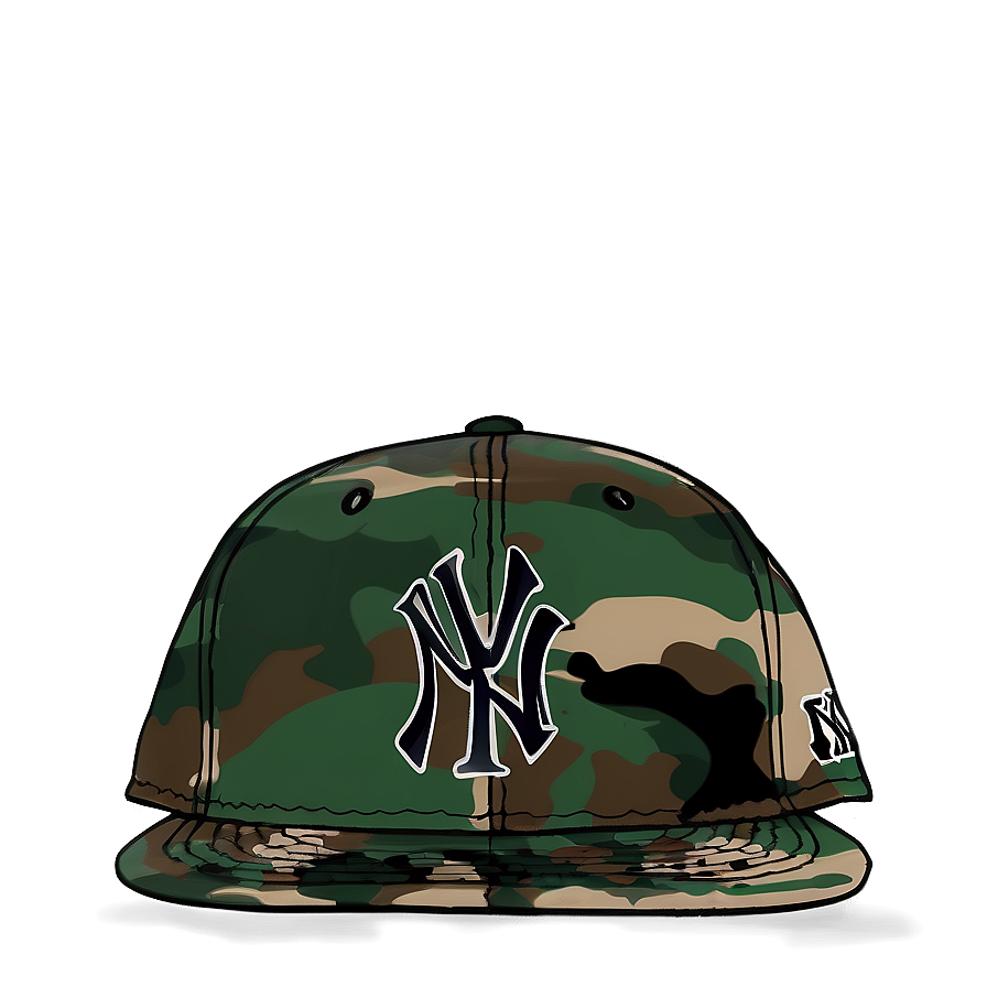 Ny Hat With Camouflage Png Ets84