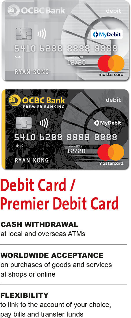 O C B C Debit Cards Promotional Material