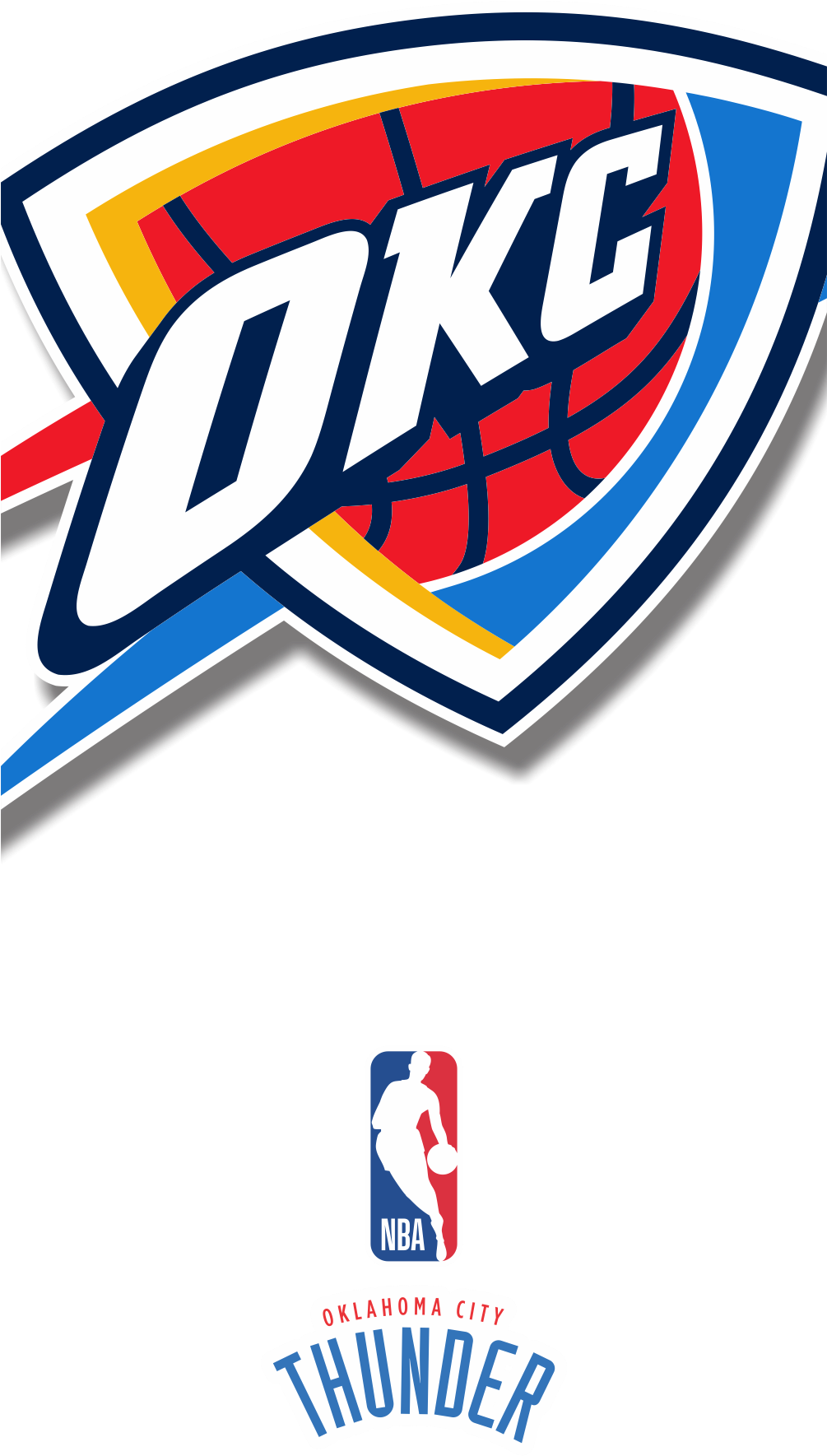 O K C Thunder Basketball Team Logo