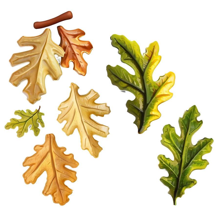 Oak Leaves Falling Png 61