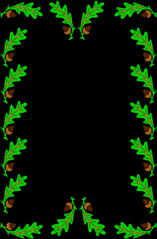 Oak Leaves Frame Design