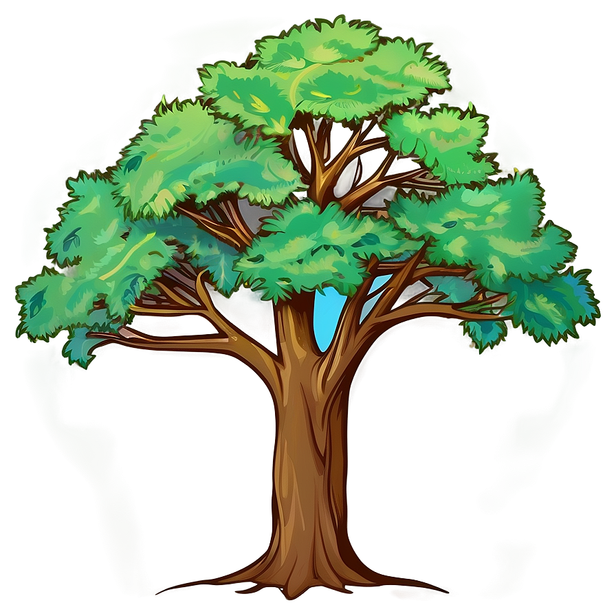 Oak Tree Line Art Png Atd