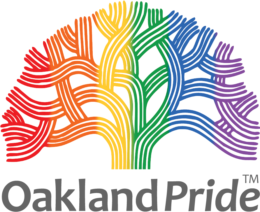 Oakland Pride Colorful Hands Tree Logo
