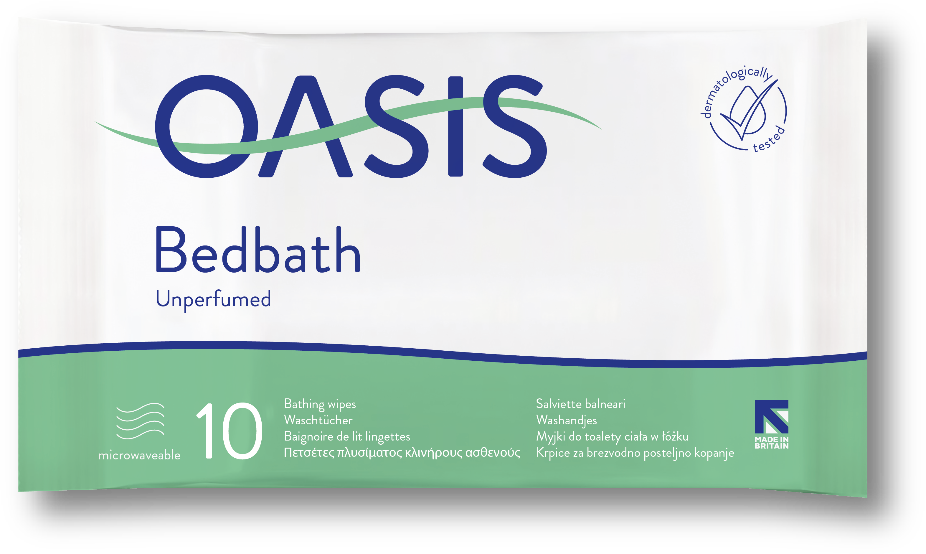 Oasis Bed Bath Unperfumed Wipes Pack