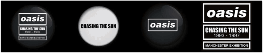 Oasis Chasing The Sun Exhibition Banner