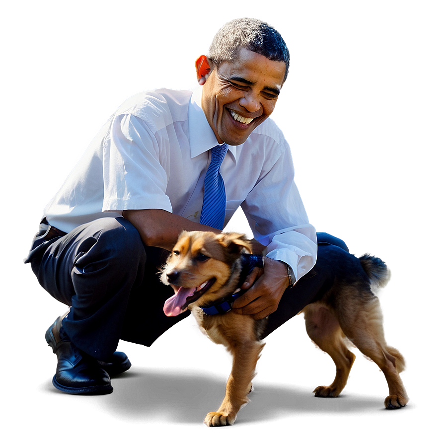 Obama And Dog Png 6