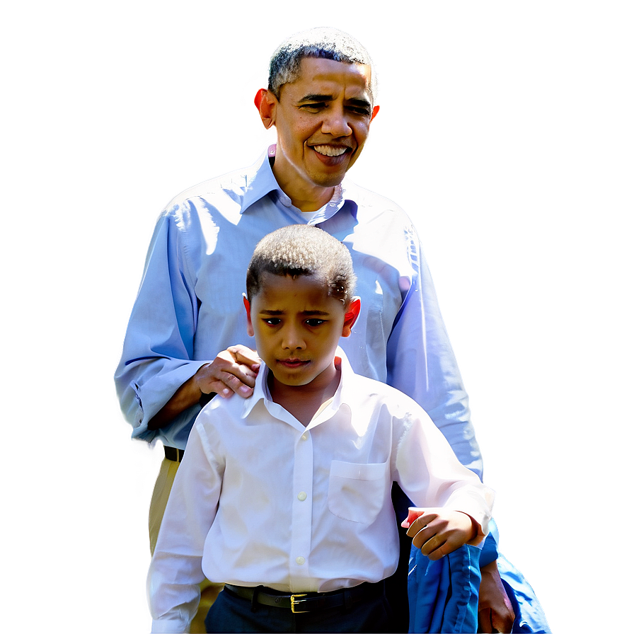 Obama And Kids Png 05242024