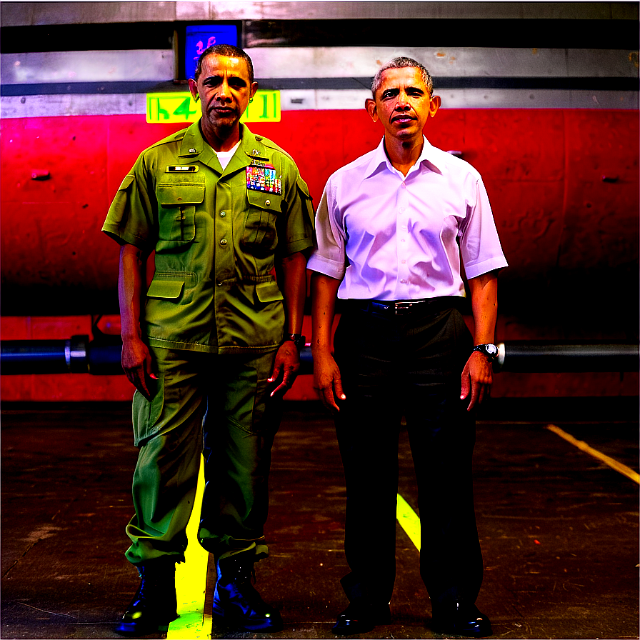 Obama And Military Png Nrh