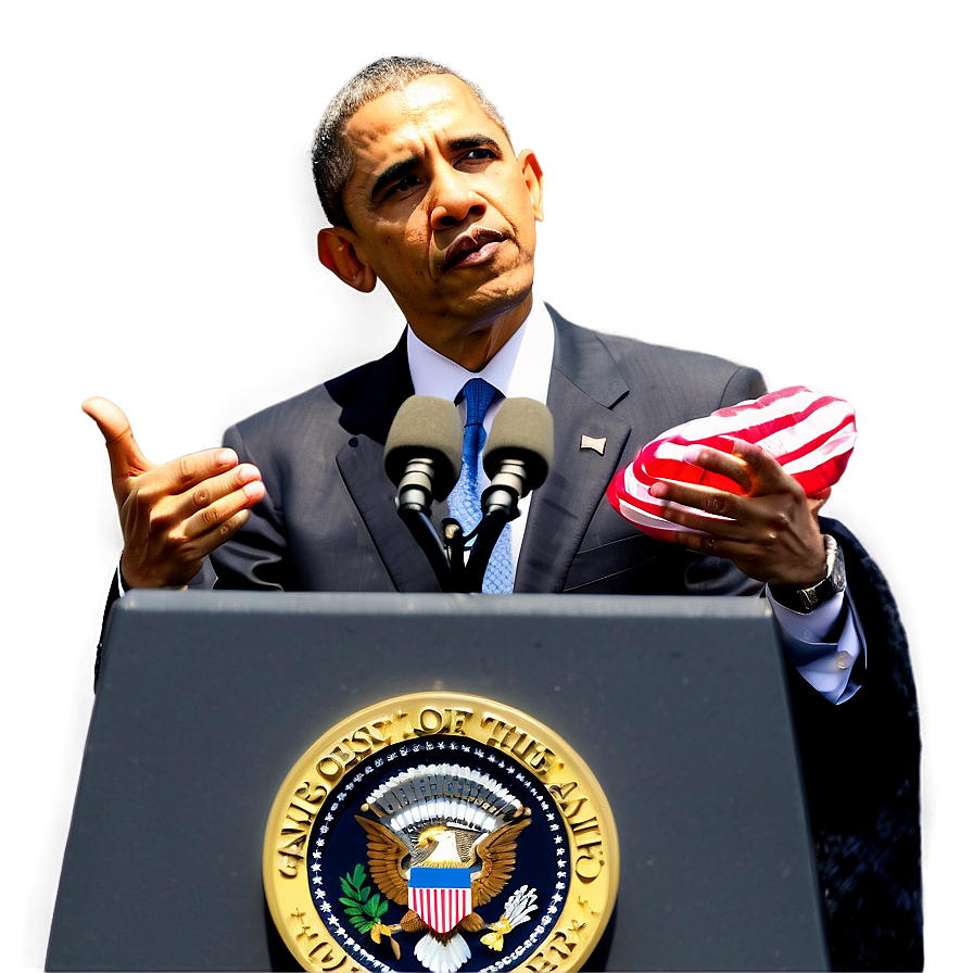 Obama Giving Speech Png Far94