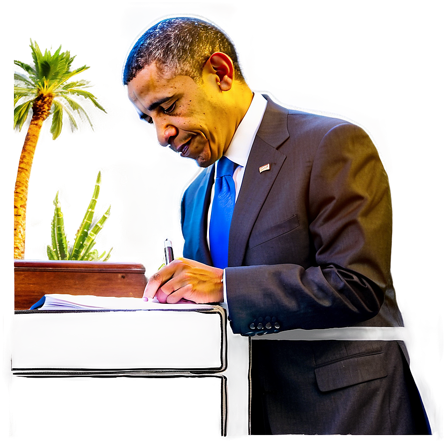 Obama Signing Bill Png 40