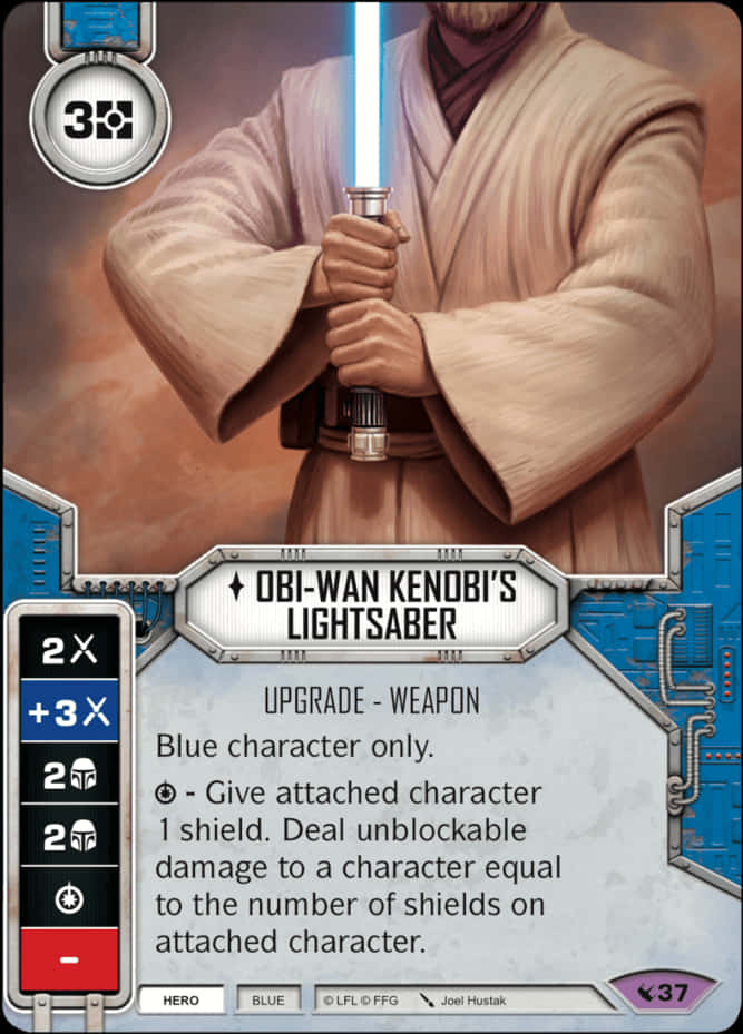 Obi Wan Kenobi Lightsaber Card