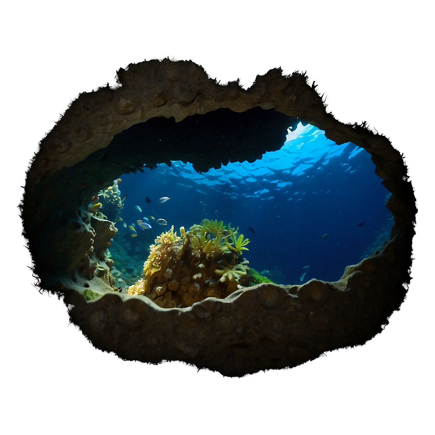 Ocean Cave Exploration Png Dvk
