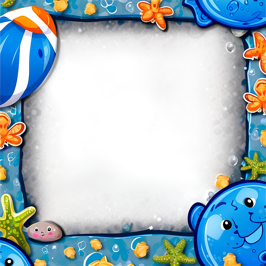 Ocean Cute Frame Png 06262024