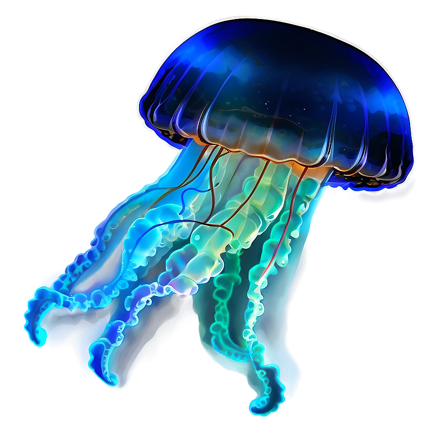 Ocean Jellyfish Glow Png 87