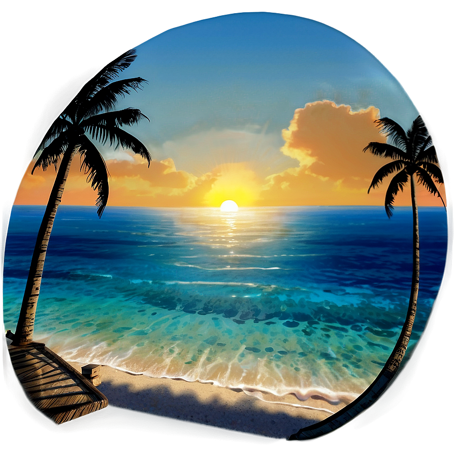 Ocean Sunbathing Bliss Png 05212024