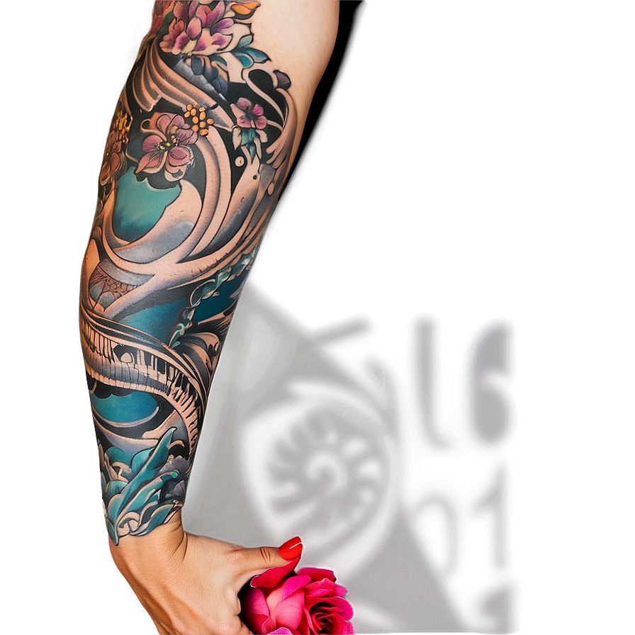 Ocean Tattoo Sleeve Png 16