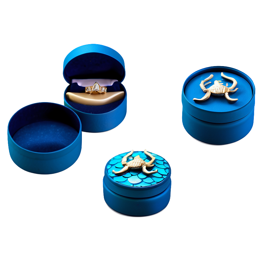 Ocean Themed Ring Box Png 06282024